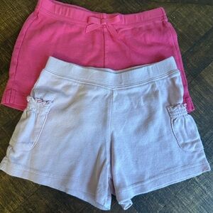 Gymbore Size 3 Light Pink & Dark Pink Girls' Shorts, 2 Pair